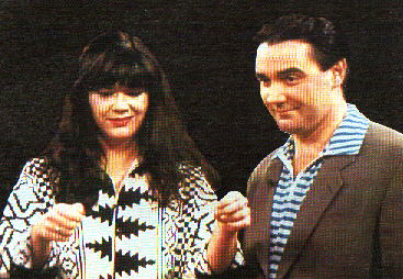 Josie Lawrence with Tony Slattery